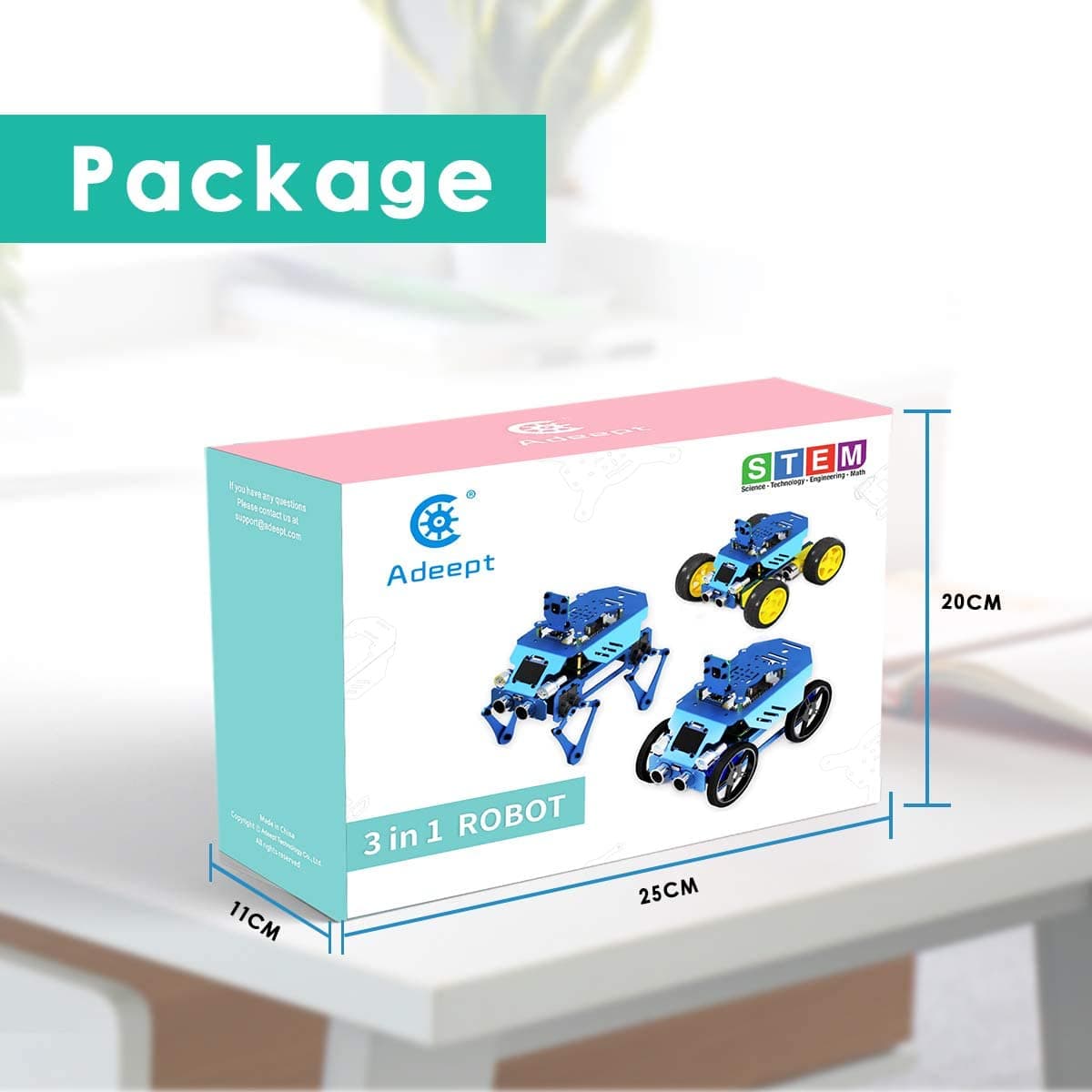 Adeept Alter All-in-One Raspberry Pi Smart Robot Car Kit w/ Display, Tracking Save $57.85