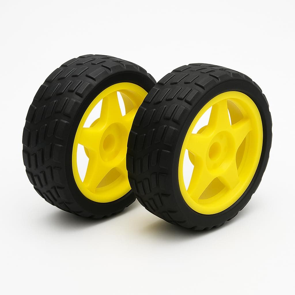 Robot Wheel Set 65mm Pair